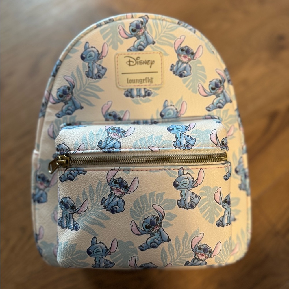 Loungefly Disney Lilo & Stitch Tropical Leaves Mini Backpack